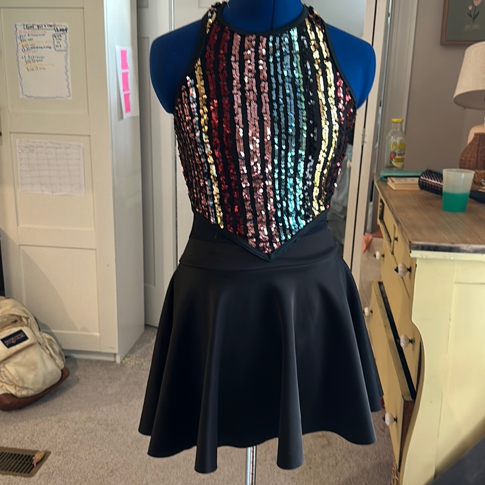 Multicolor sequin dress
